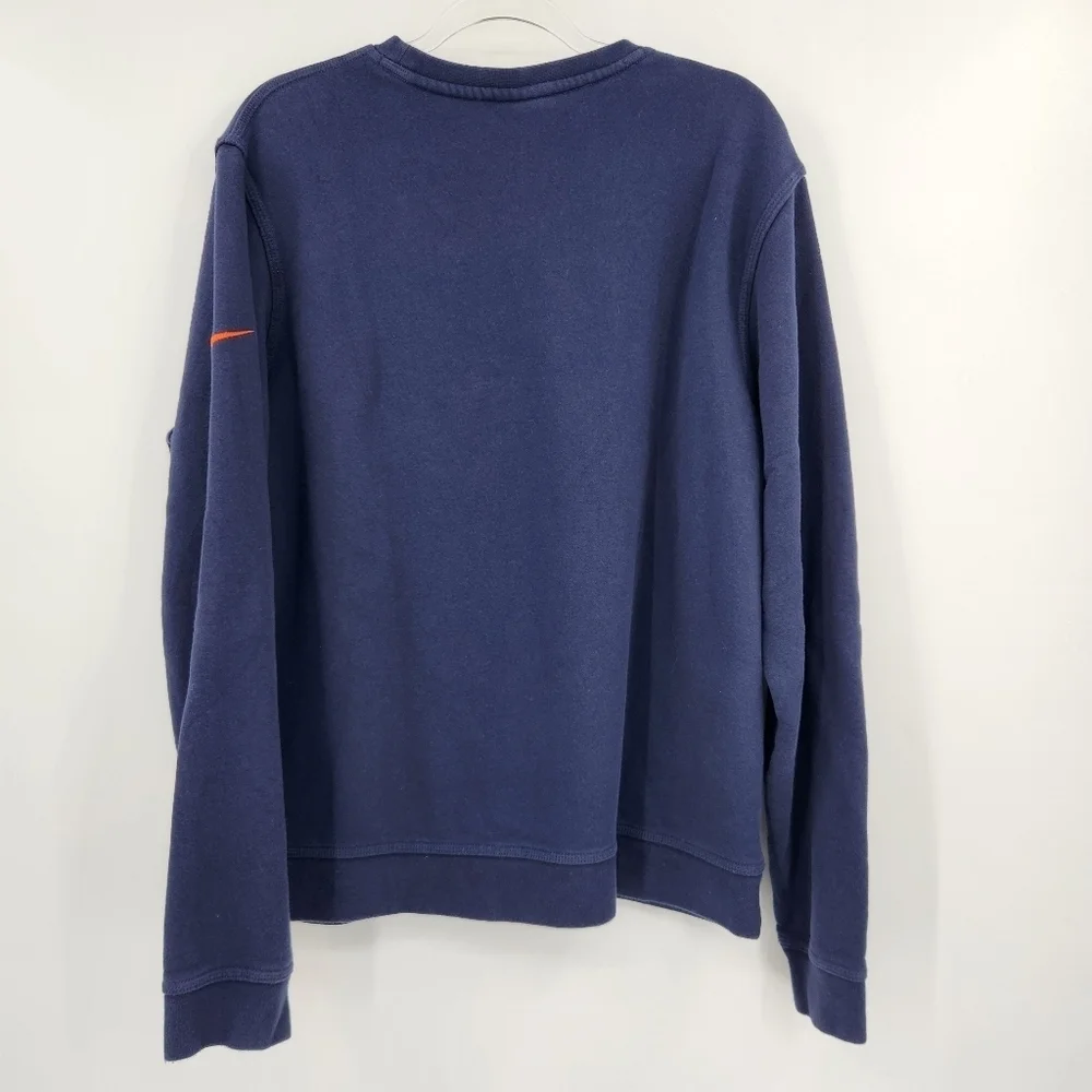 NFL Team Apparel Nike Denver Broncos Crew Sweatshirt Size XL Navy Blue